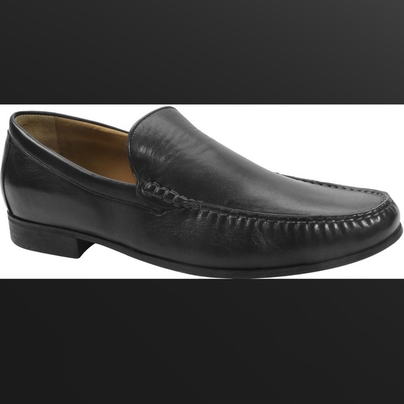 Johnston & Murphy Cresswell Venetian Black Sheepskin Leather Slip On Men Sz. 8.5 main image 4